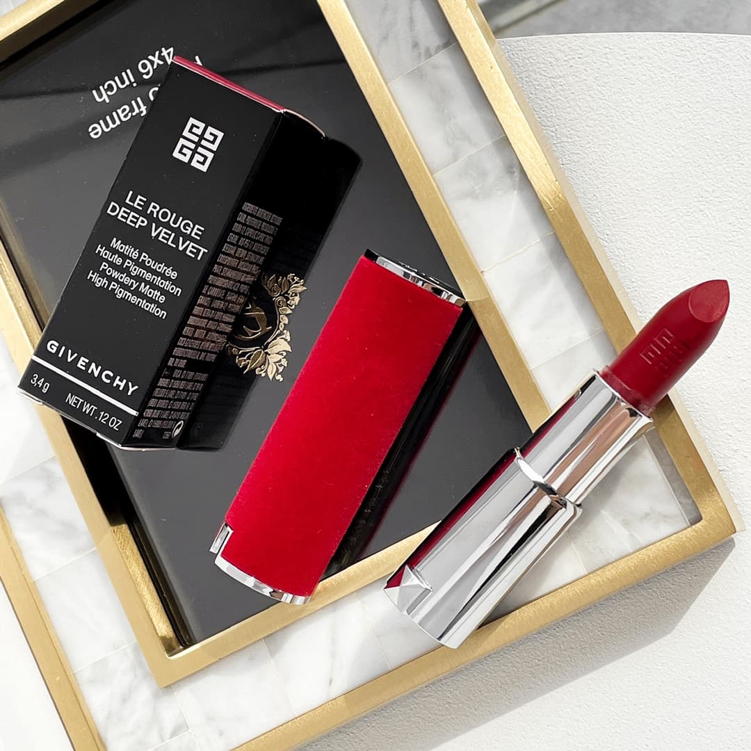 Givenchy Rouge Volupté Shine Velvet Matte Lipstick, available in the following shades: N37-N36-N25-N33-N42-N35-N12-N26 (Luxury quality)